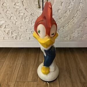 Vtg Woody Woodpecker Lamp Walter Lantz Empire Carolina Enterprise 20" Blow Mold